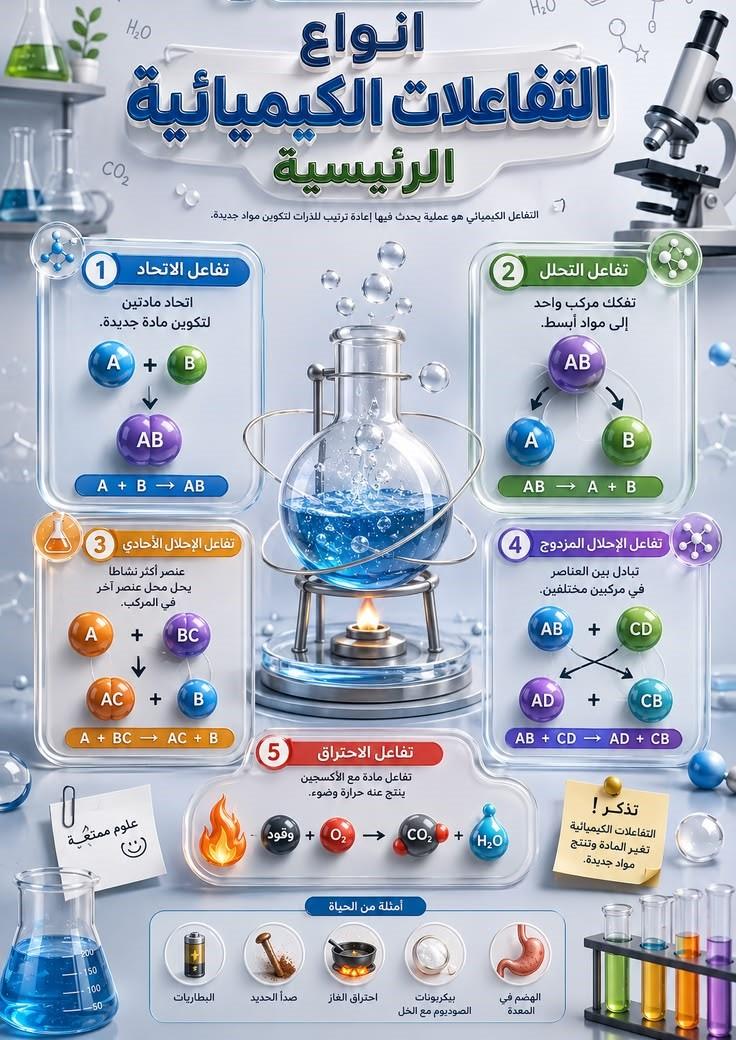 التفاعلات الكيميائية